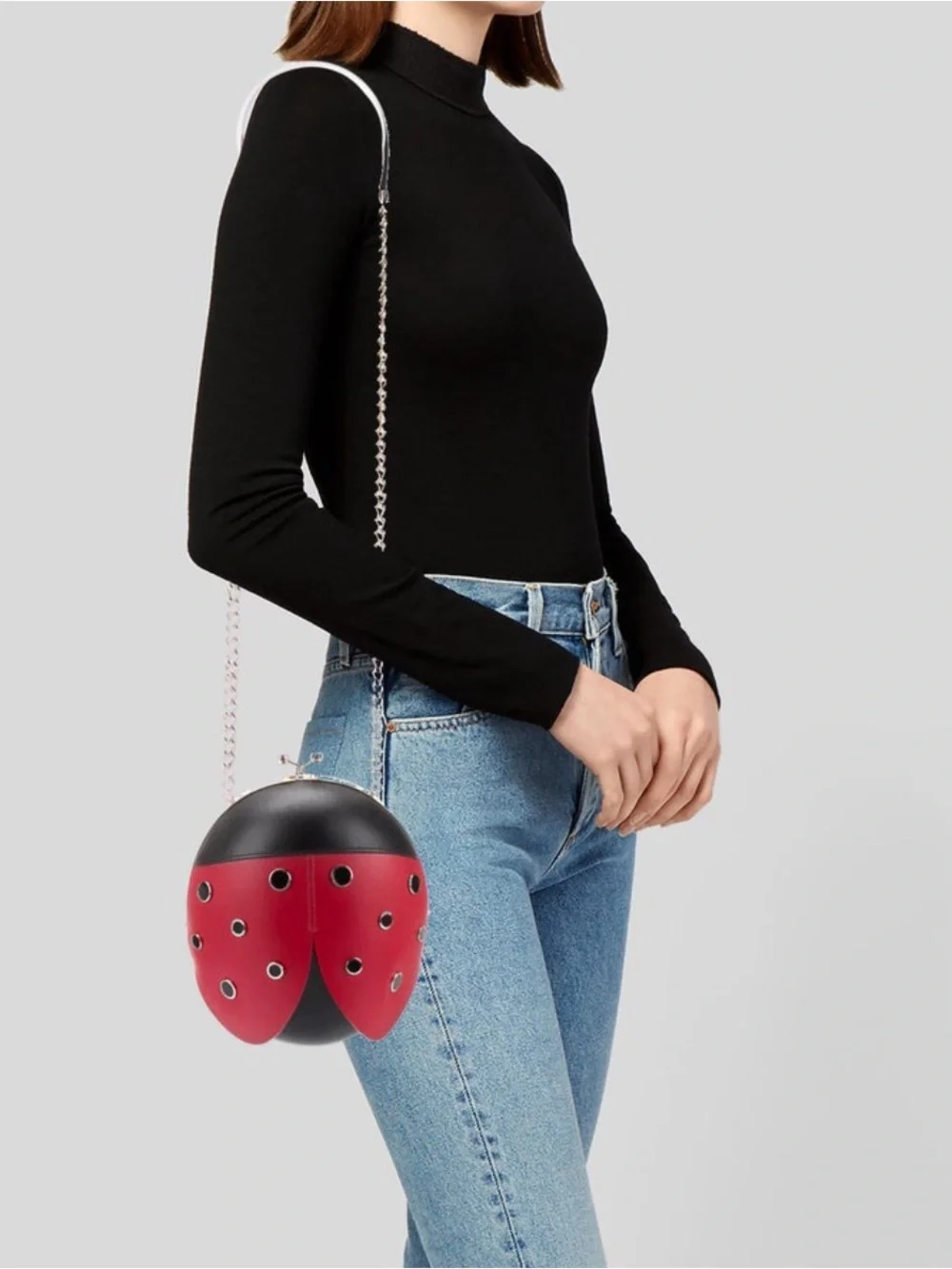 kate spade Red and Black Ladybug Mini Crossbody Bag Like New